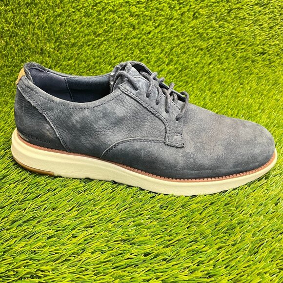 Cole Haan Grand Atlantic Mens Size 10 Navy Blue Classic Leather Oxford Shoes main image 9